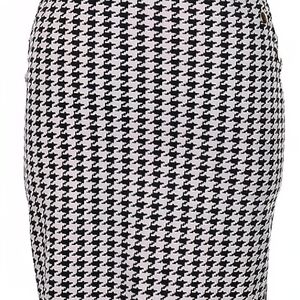 Soho Apparel Black and White Pencil Skirt Knee-Length
